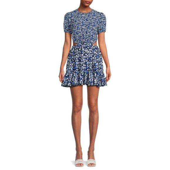 French Connection Dresses & Skirts - FRENCH CONNECTION Bethany Verona Floral Cutout Mini Dress